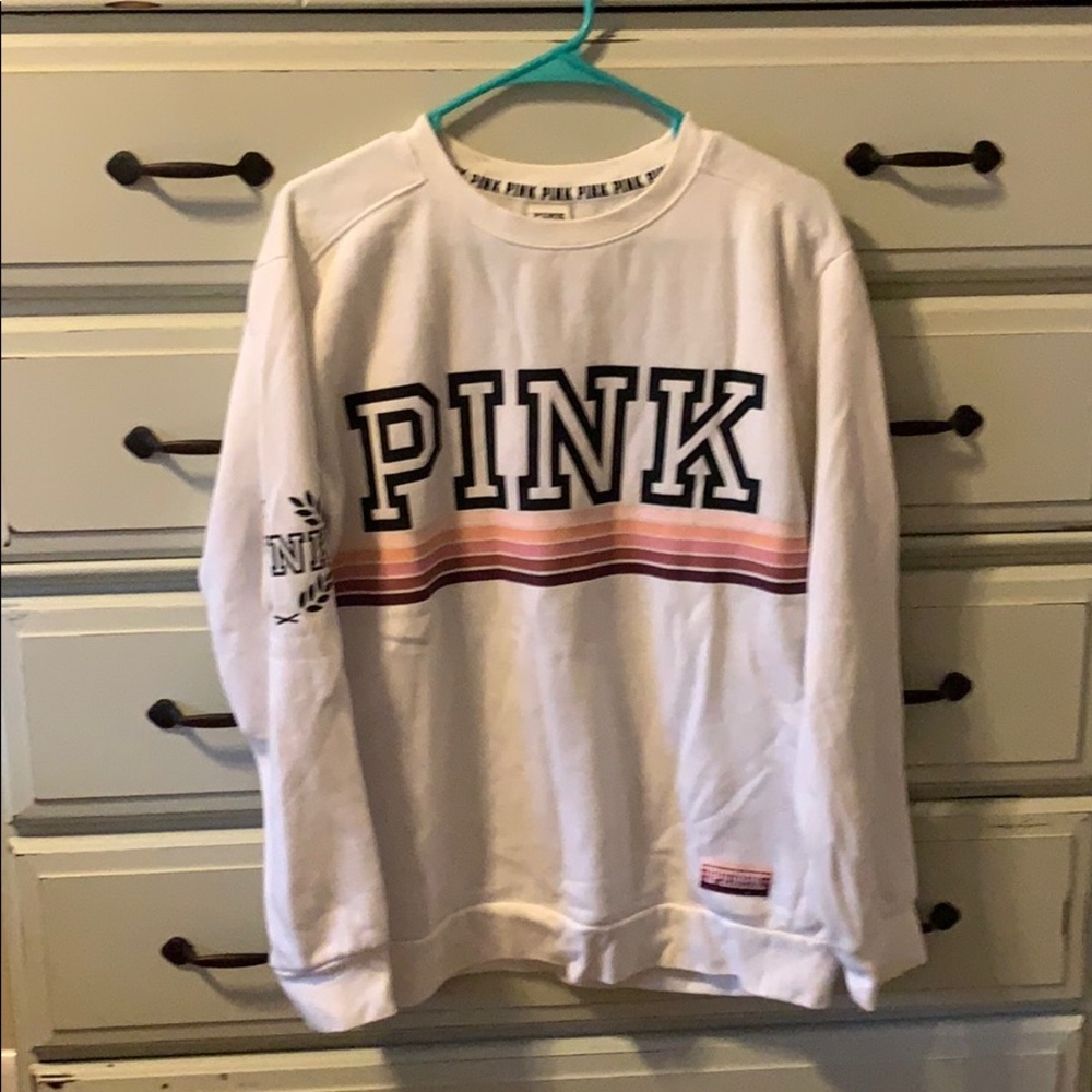 PINK oversized crew sweatshirt
